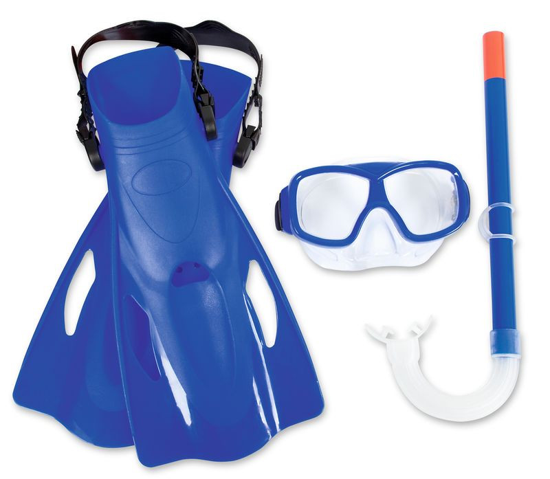 Súprava Bestway® 25019, Hydro-Swim Freestyle Snorkel, sada, šnorchlovacia, okuliare na potápanie s plutvami