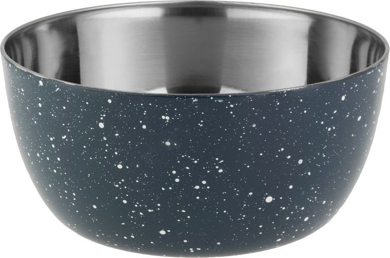 Cedník s misou MagicHome, 15,5 cm, s rúčkou, okrúhle otvory, nerez, sada 2 ks