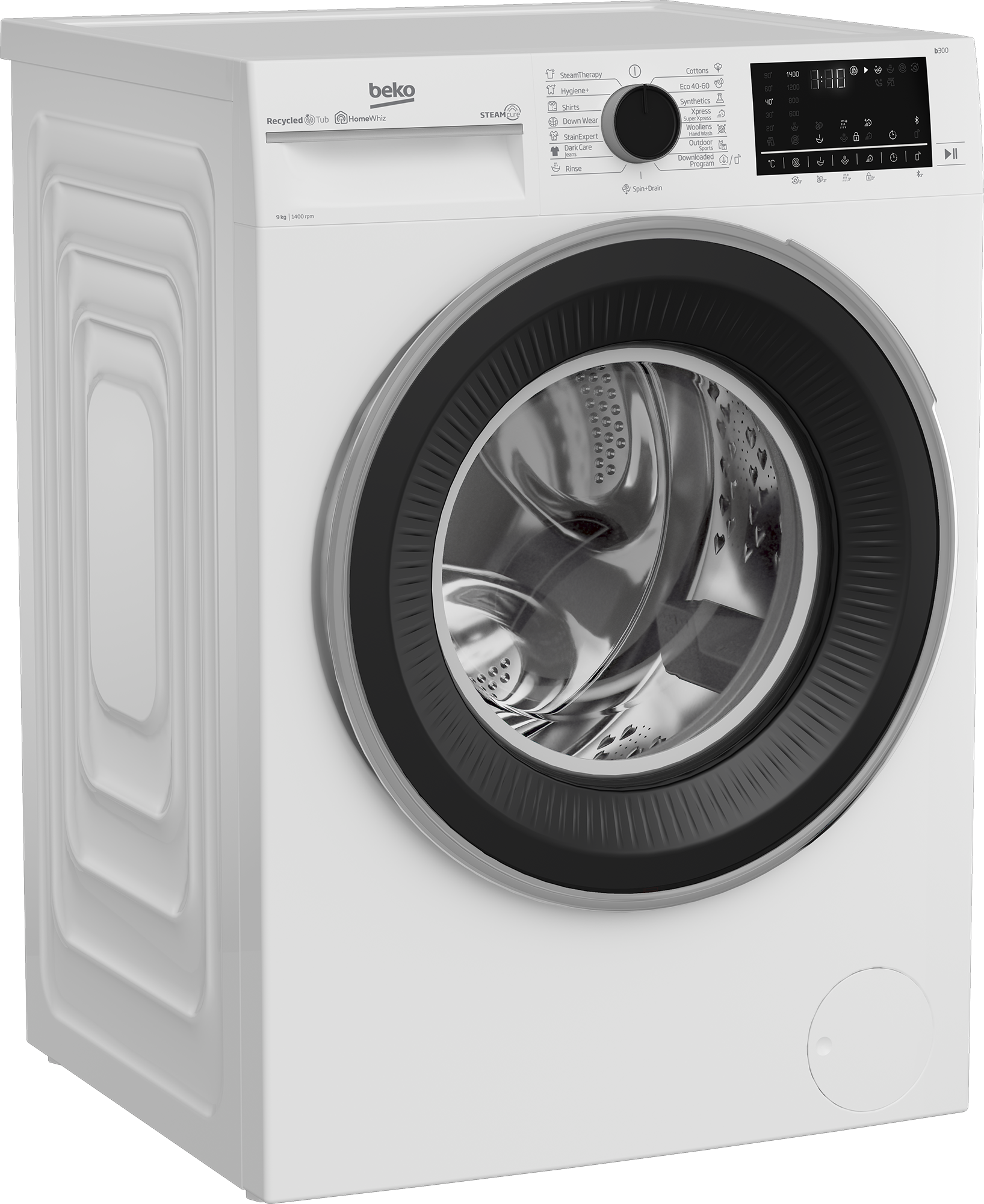 B3WFT59415W: Práčka (9 kg, 1400 ot./ min)