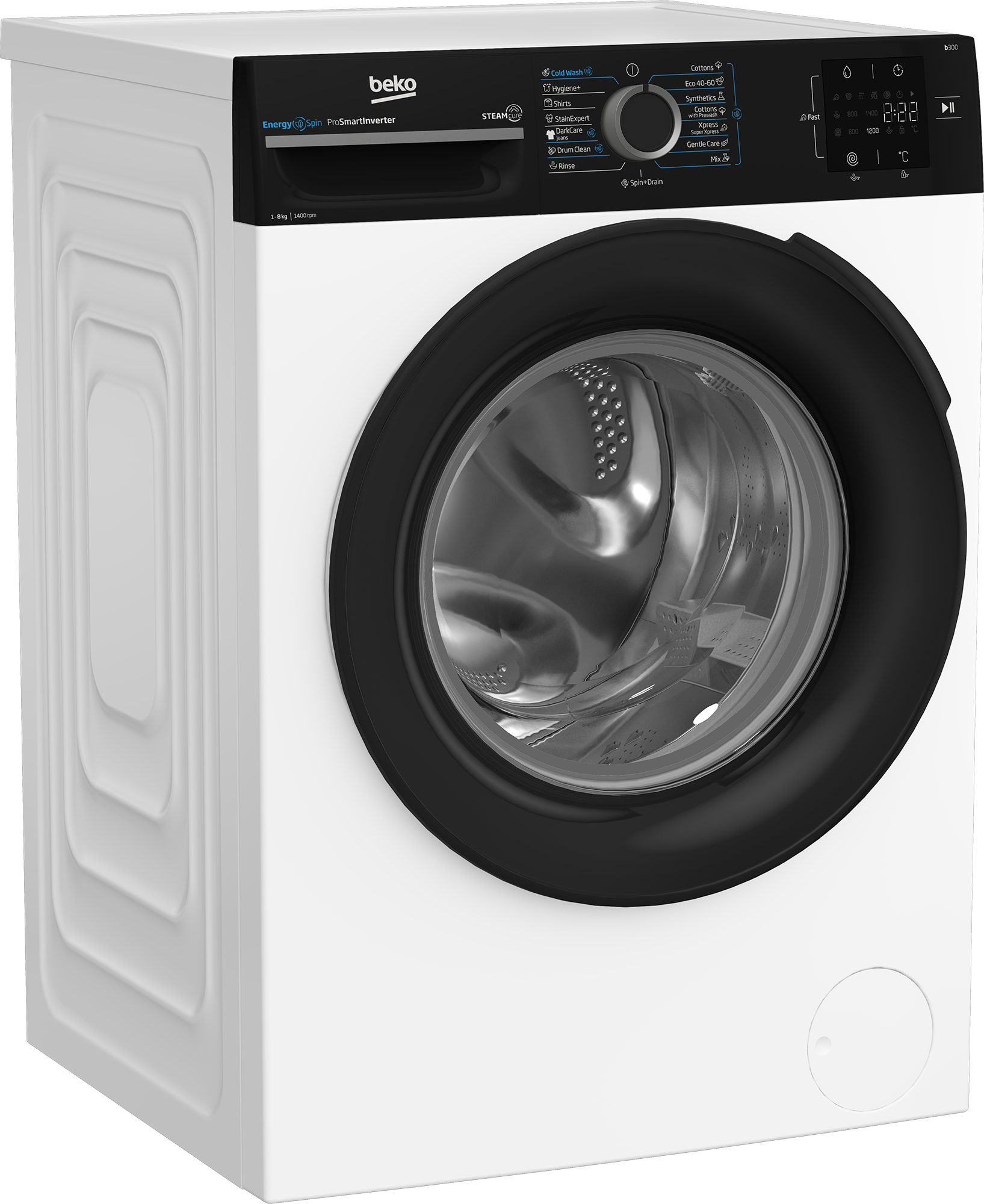 BM3WFSU38413WPBB1: Práčka (8 kg, 1400 ot./ min)