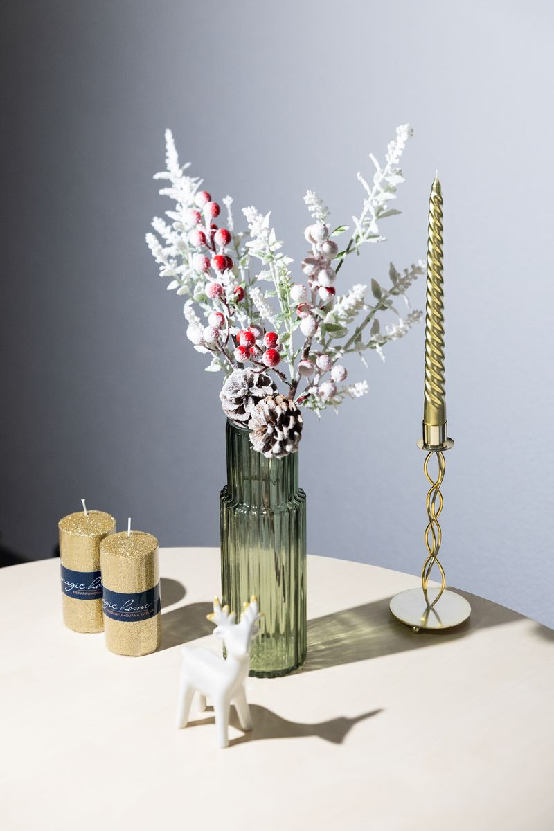 Svietnik MagicHome Vianoce, 8.2x8.2x21,6 cm