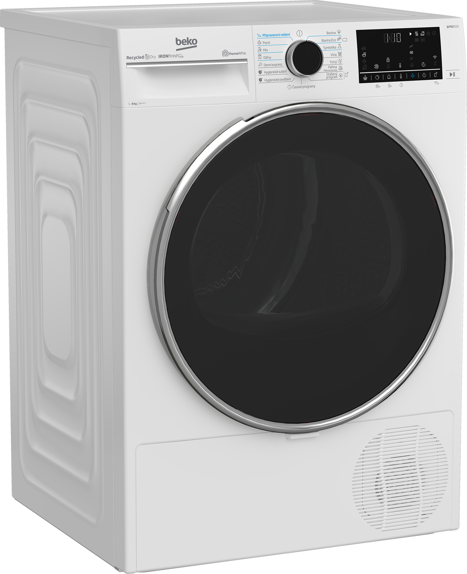 B5T68243WCSHBC: Sušička (s tepelným čerpadlom, 8 kg)