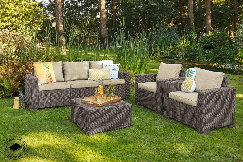 Záhradné kreslo Keter California cappuccino 2ks