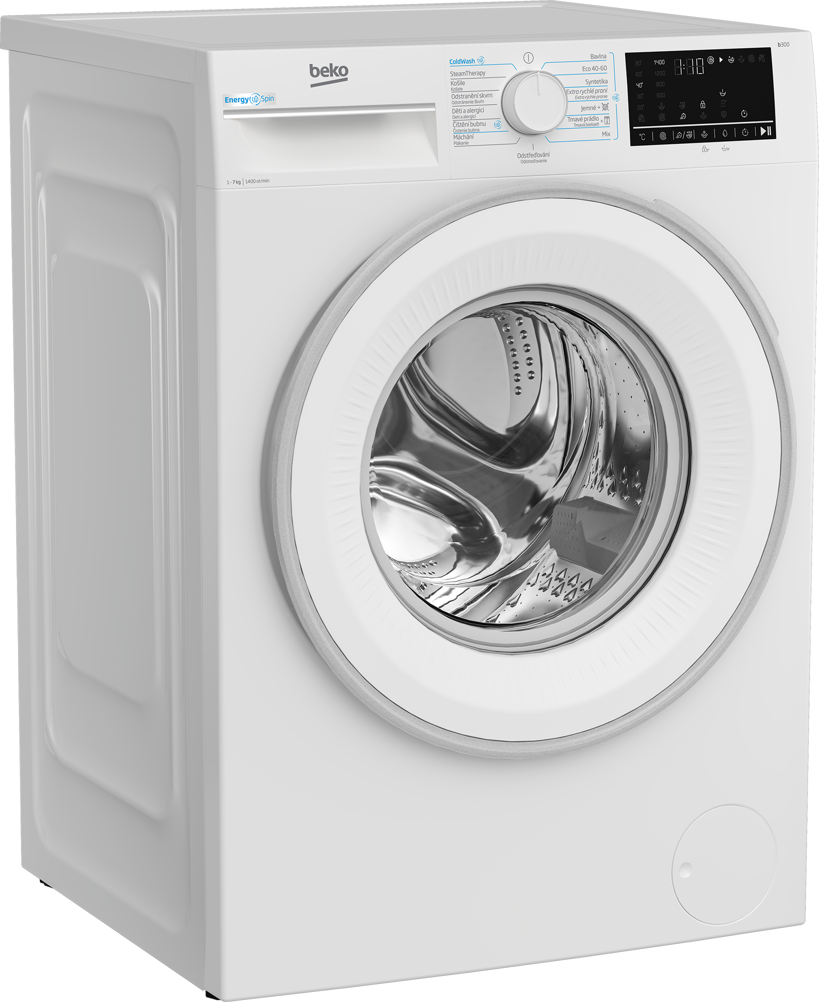 B3WFU4741WWG: Práčka (7 kg, 1400 ot./ min)