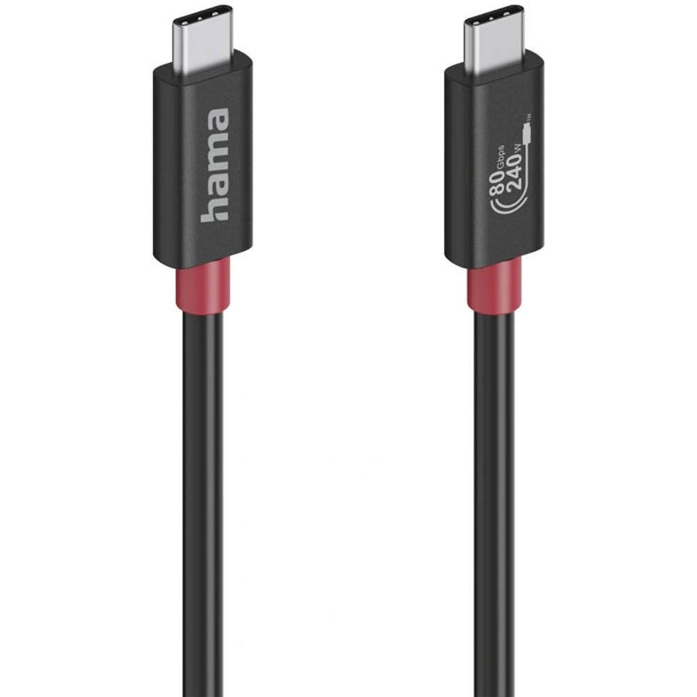 USB C to C USB4 1 m 80 Gb/s BK HAMA