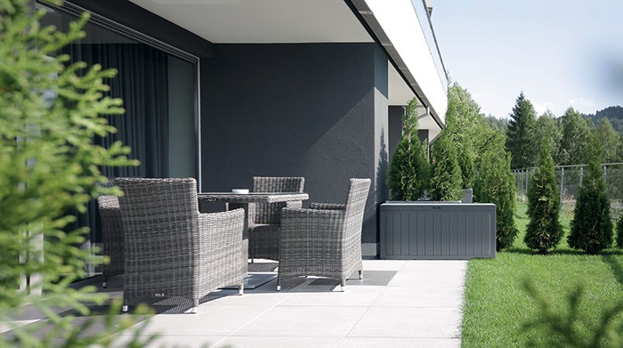 Záhradný box Prosperplast BOXE BOARD umbra 290L