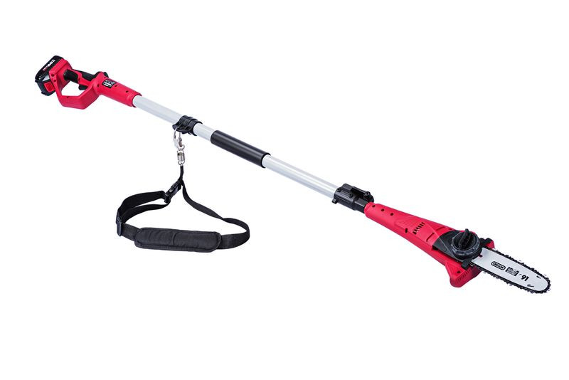 Píla Worcraft CPS-S20Li ShareSYS, 20V Li-Ion, vyvetvovacia, lišta 8" OREGON, teleskopická 188-270 cm, SET 1x 2.0 Ah akumulátor,