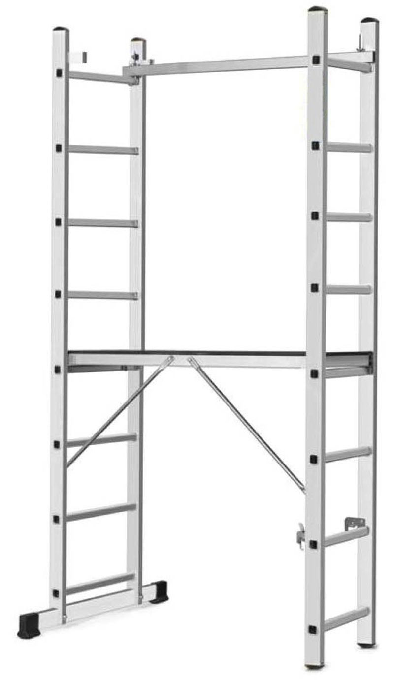 Lešenie s plošinou Strend Pro ARD HOME, hliníkové, 2x8, 3in1, max. 150 kg