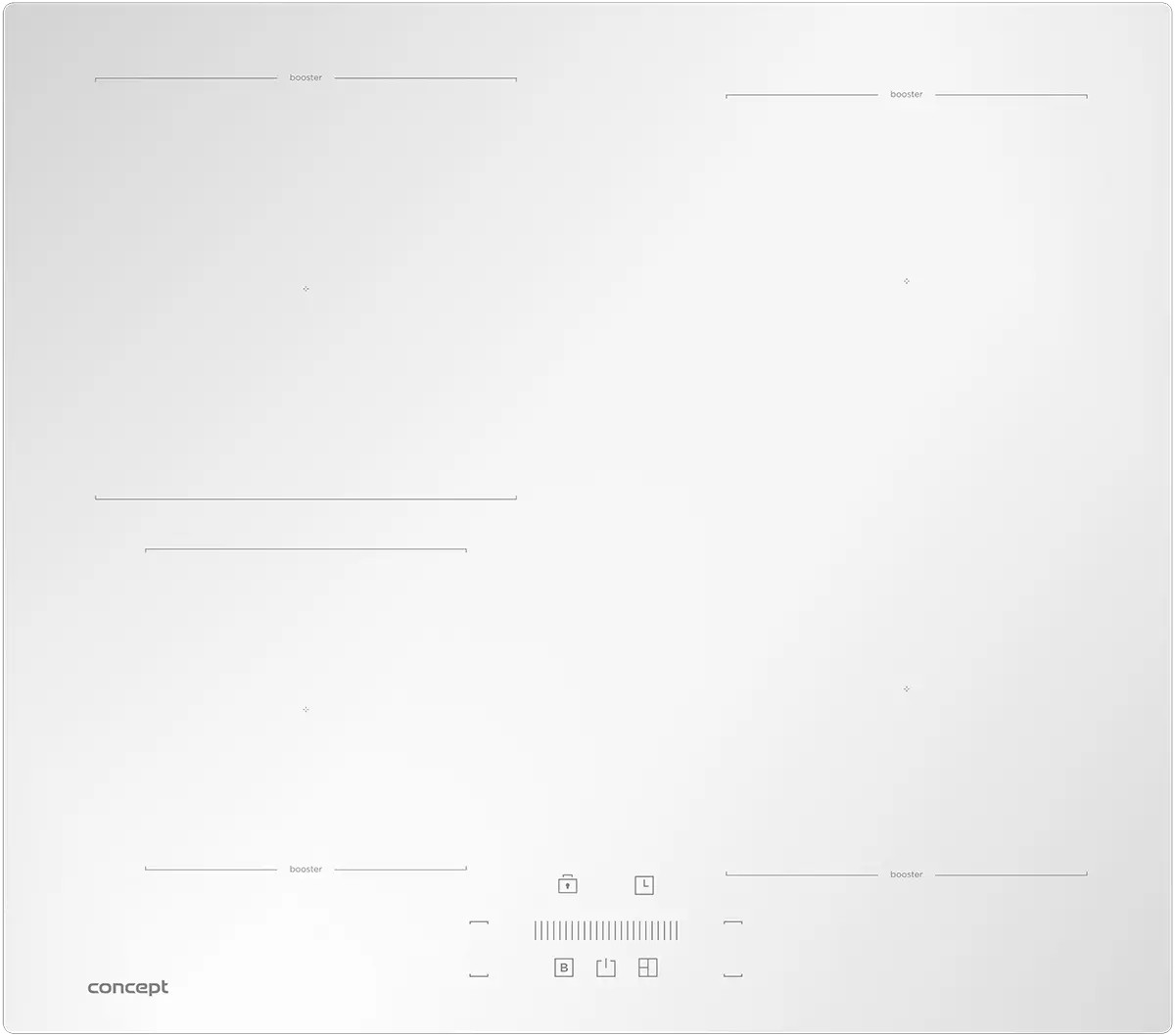 CONCEPT IDV5160wh Indukčná doska s flexi zónou Bridge WHITE